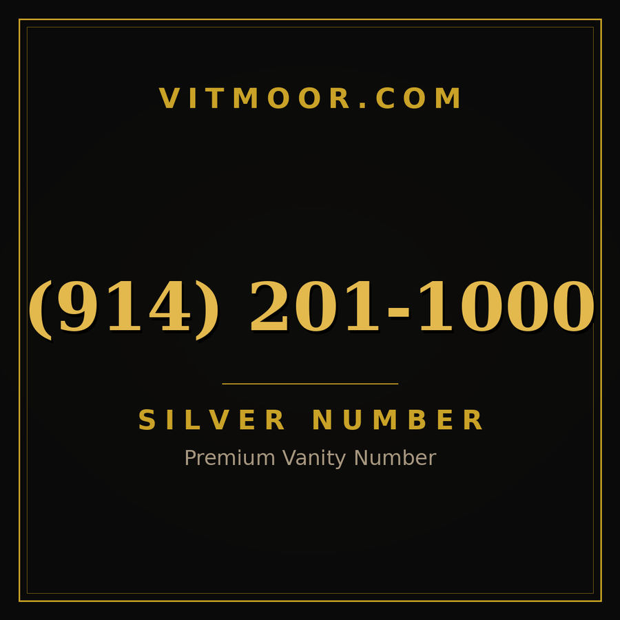 VITMOOR Silver premium number (914) 201-1000