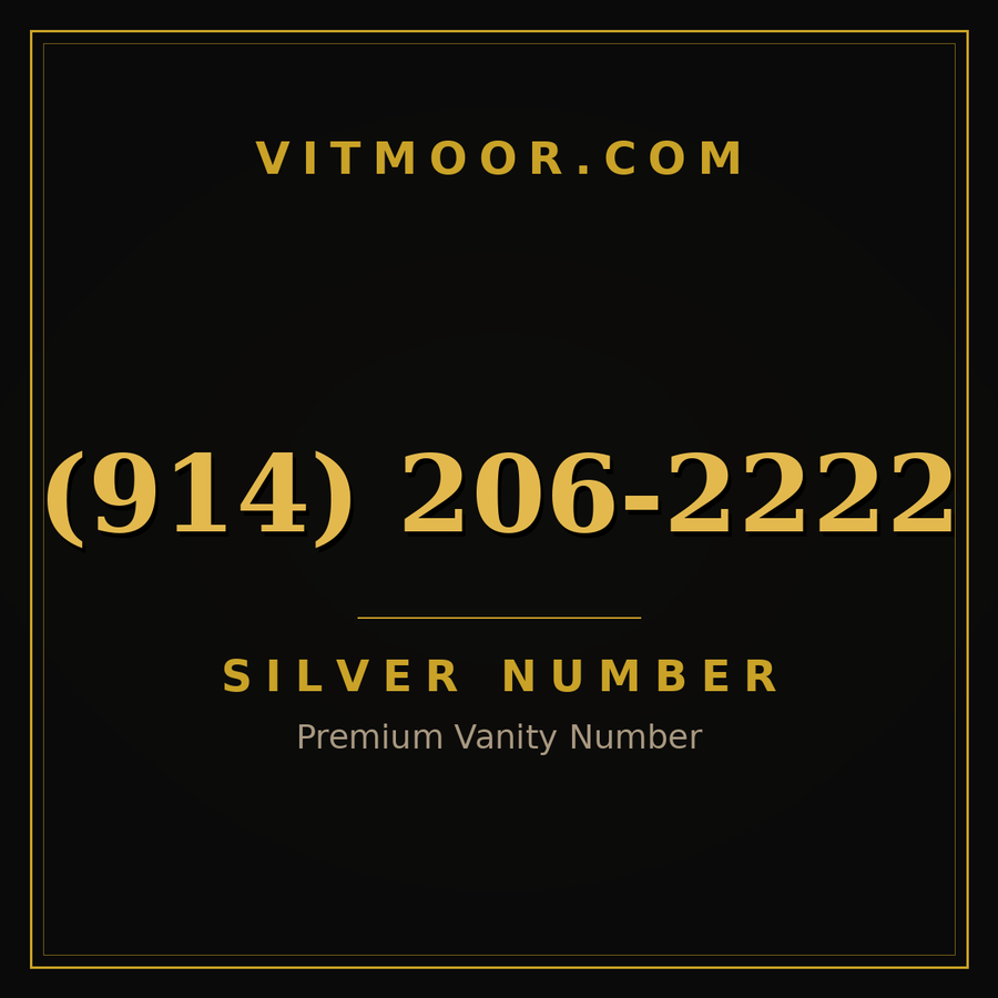 VITMOOR Silver premium number (914) 206-2222