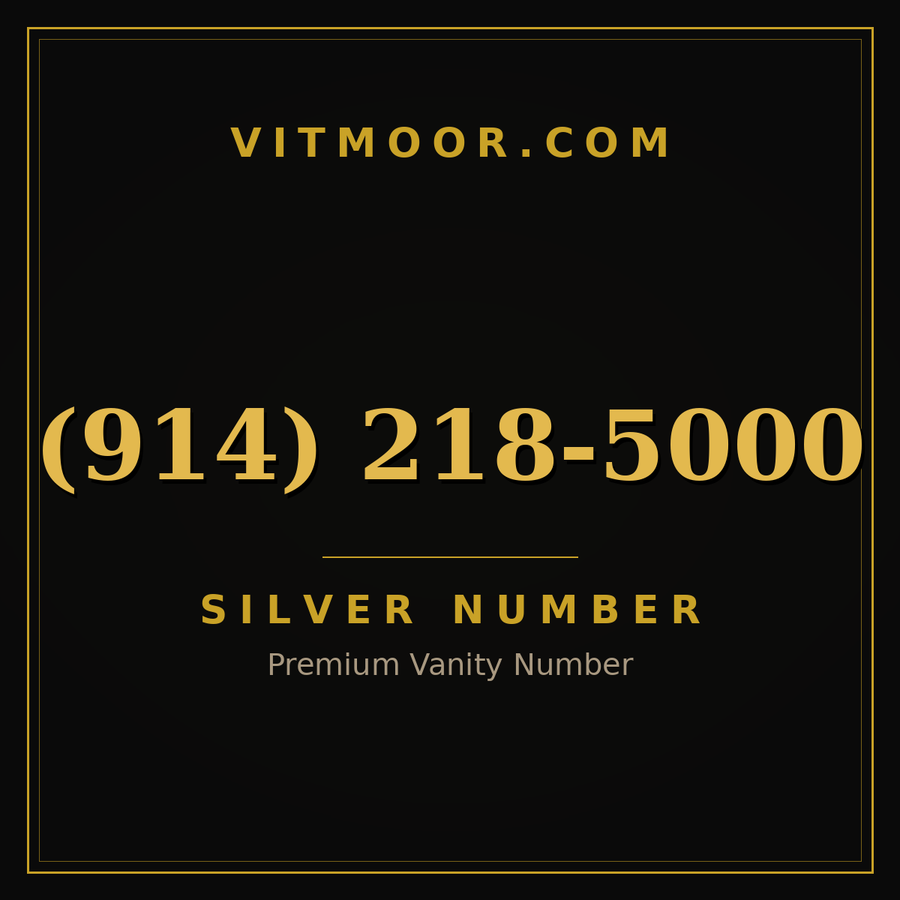 VITMOOR Silver premium number (914) 218-5000