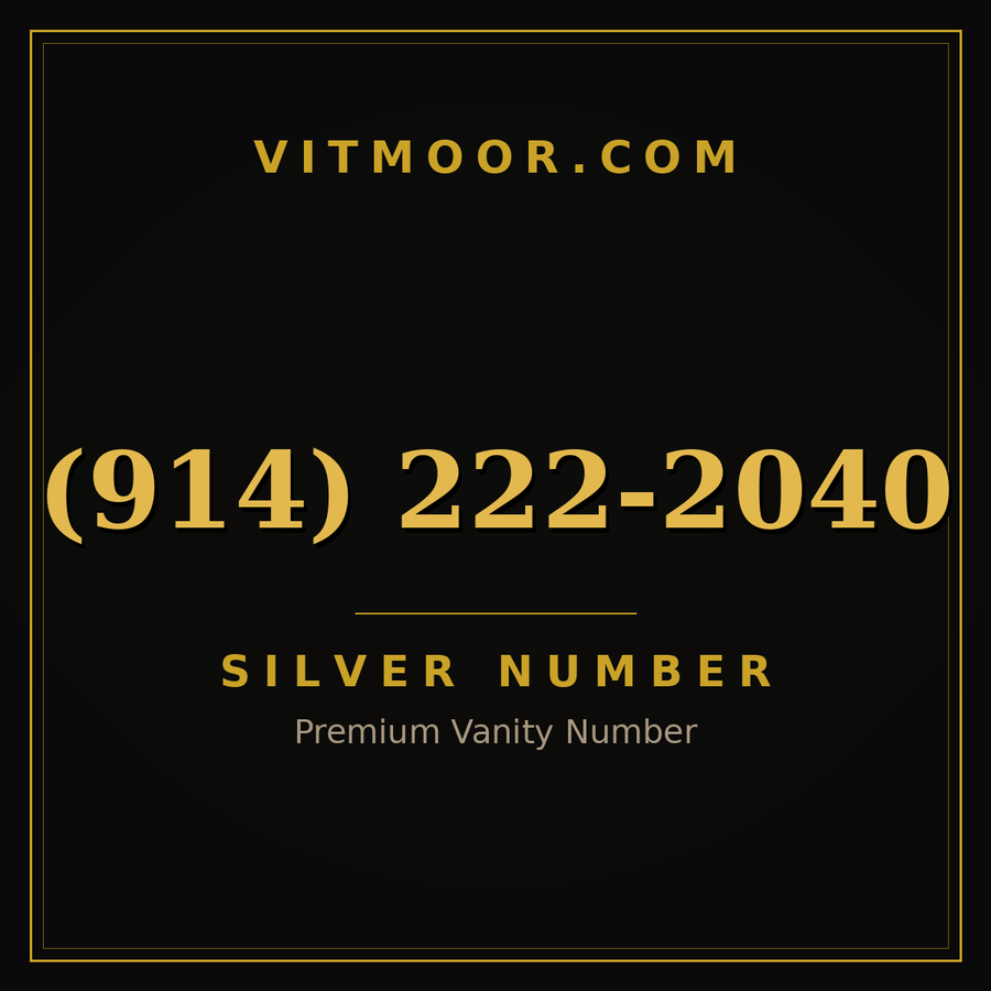 VITMOOR Silver premium number (914) 222-2040