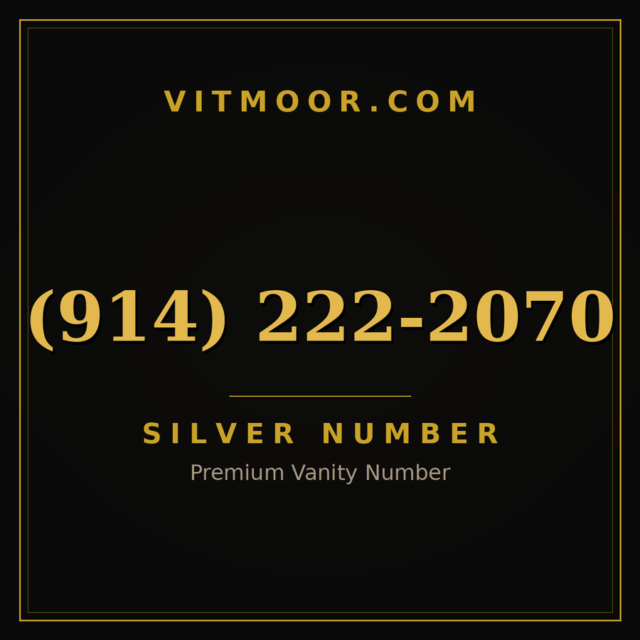 VITMOOR Silver premium number (914) 222-2070