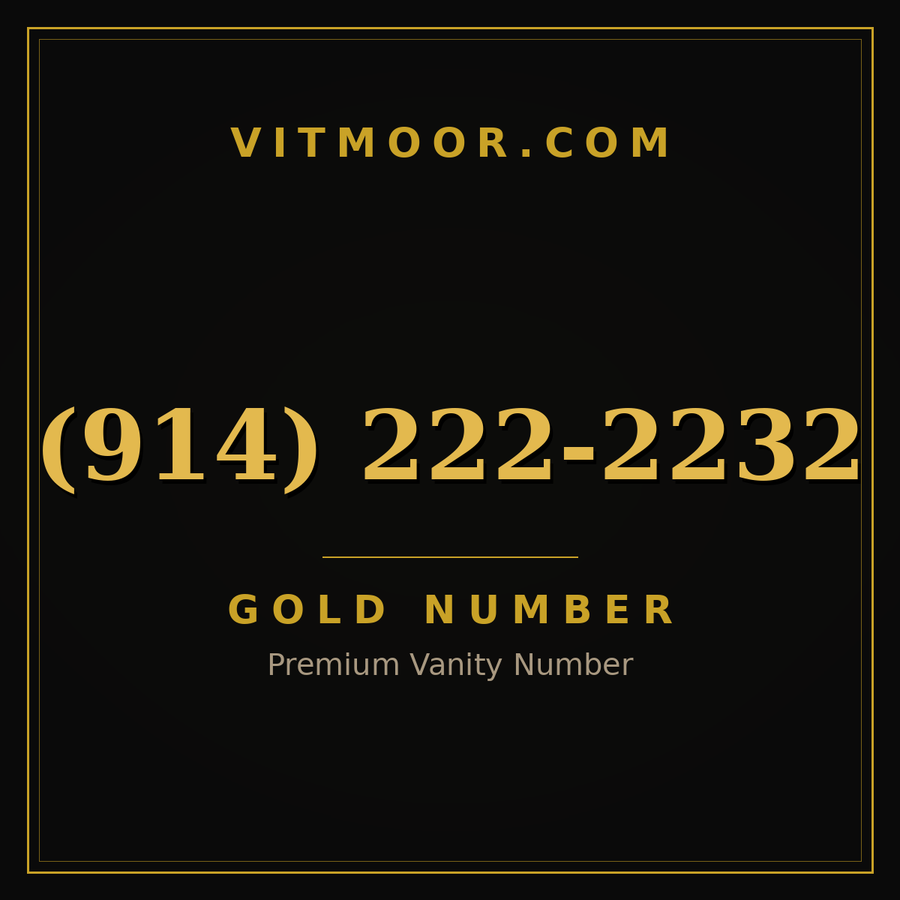 VITMOOR Gold premium number (914) 222-2232
