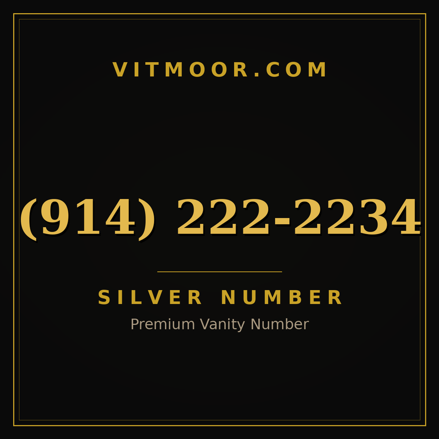 VITMOOR Silver premium number (914) 222-2234