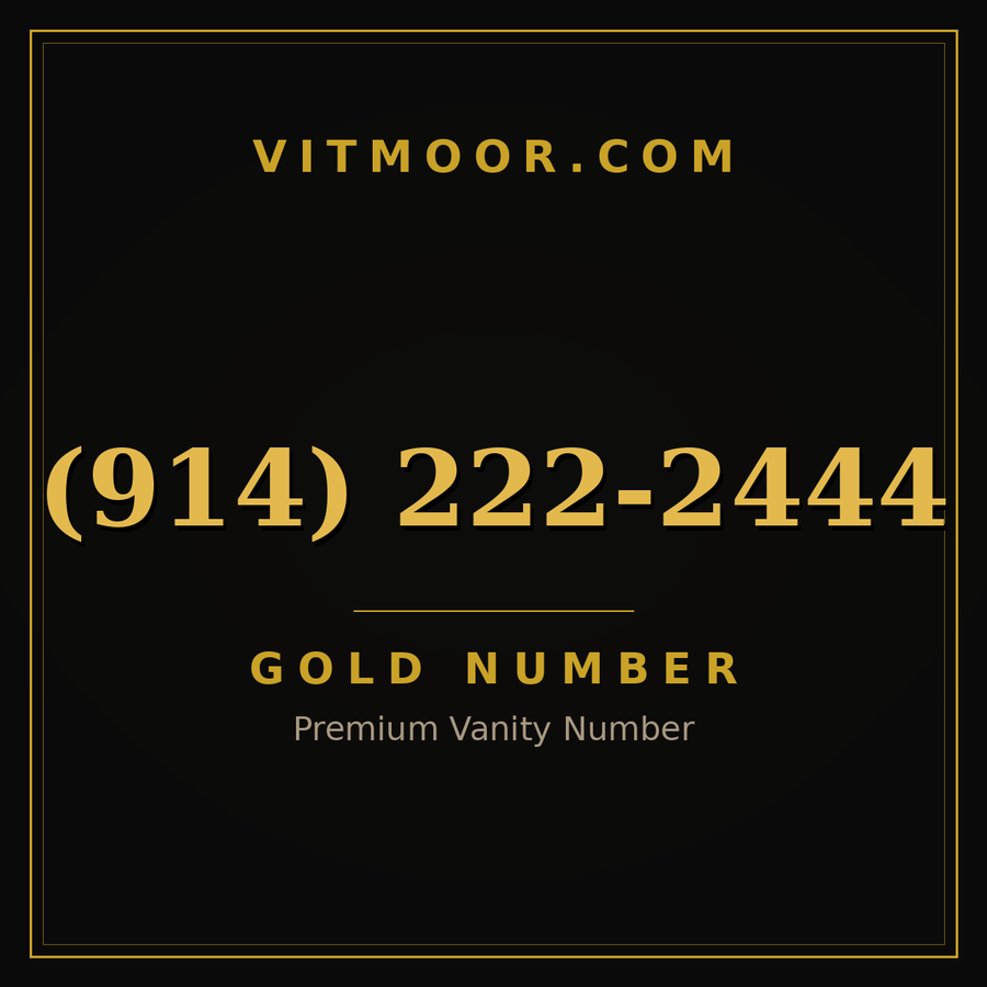 VITMOOR Gold premium number (914) 222-2444