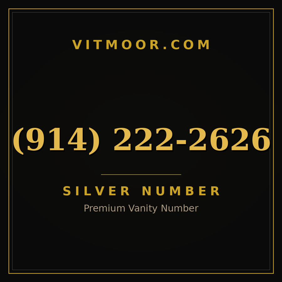 VITMOOR Silver premium number (914) 222-2626