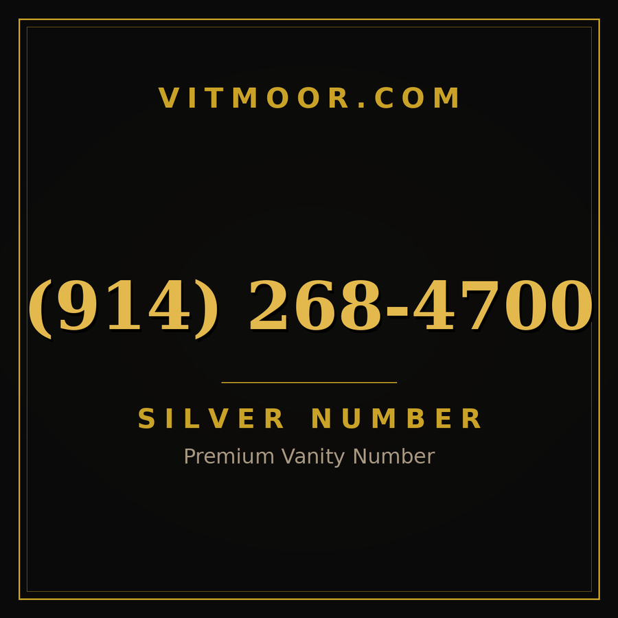 VITMOOR Silver premium number (914) 268-4700