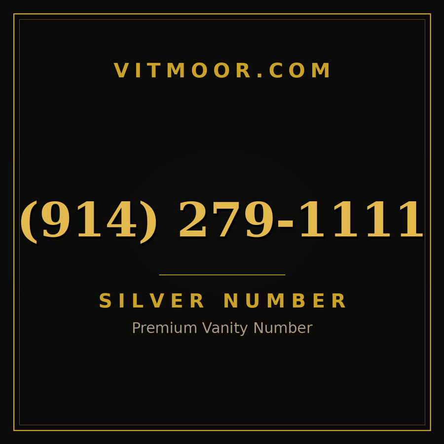 VITMOOR Silver premium number (914) 279-1111