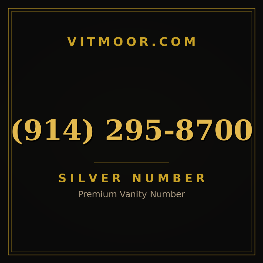 VITMOOR Silver premium number (914) 295-8700