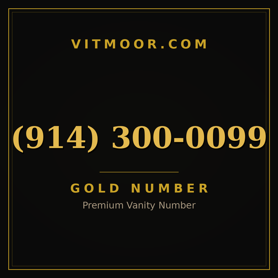 VITMOOR Gold premium number (914) 300-0099