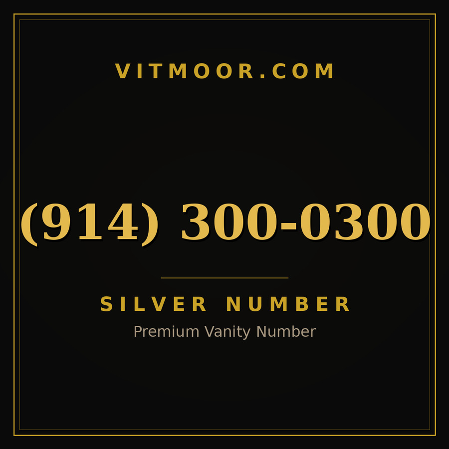 VITMOOR Silver premium number (914) 300-0300