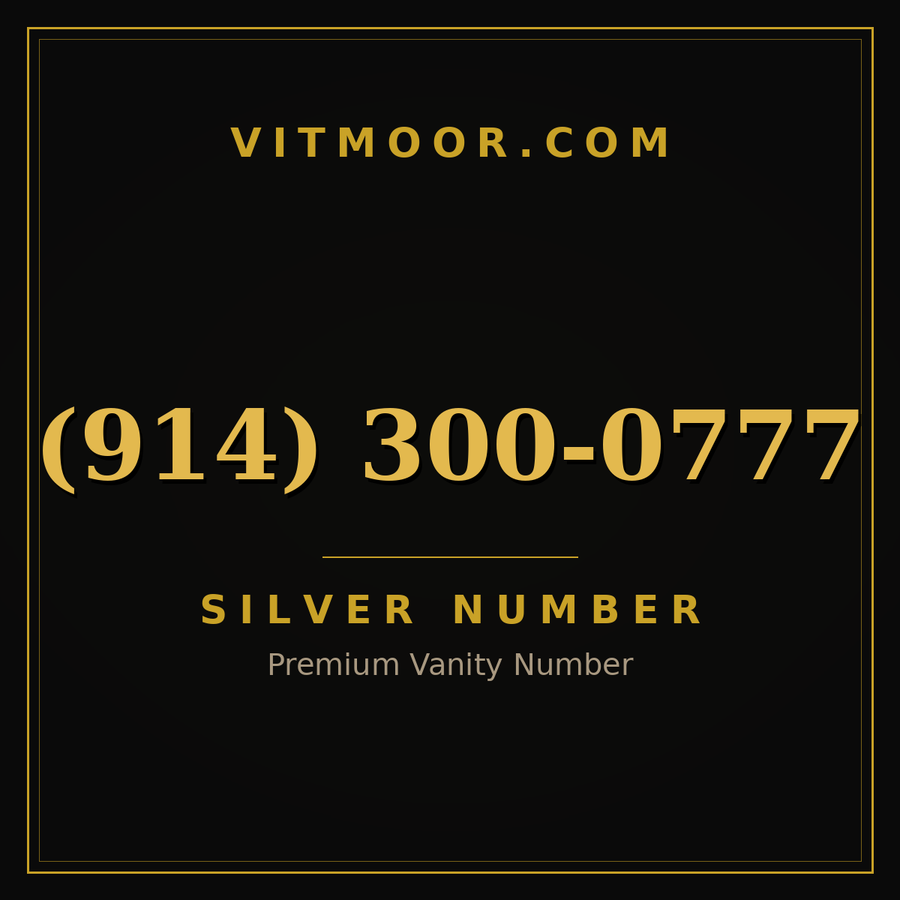 VITMOOR Silver premium number (914) 300-0777