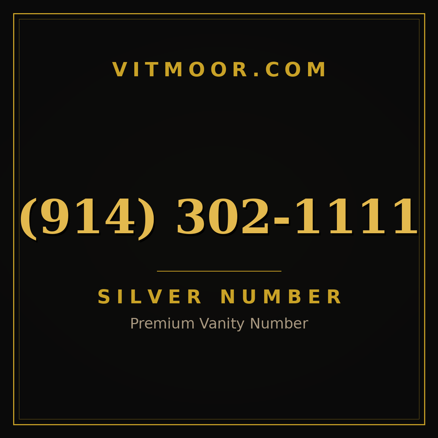 VITMOOR Silver premium number (914) 302-1111