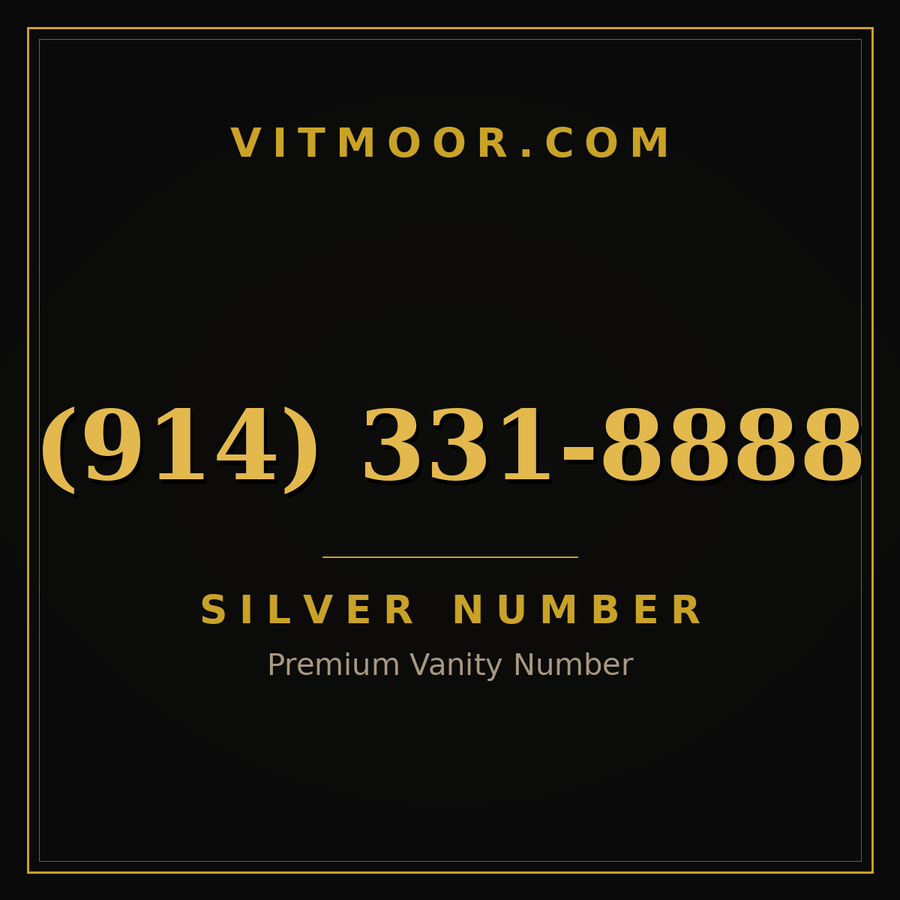 VITMOOR Silver premium number (914) 331-8888