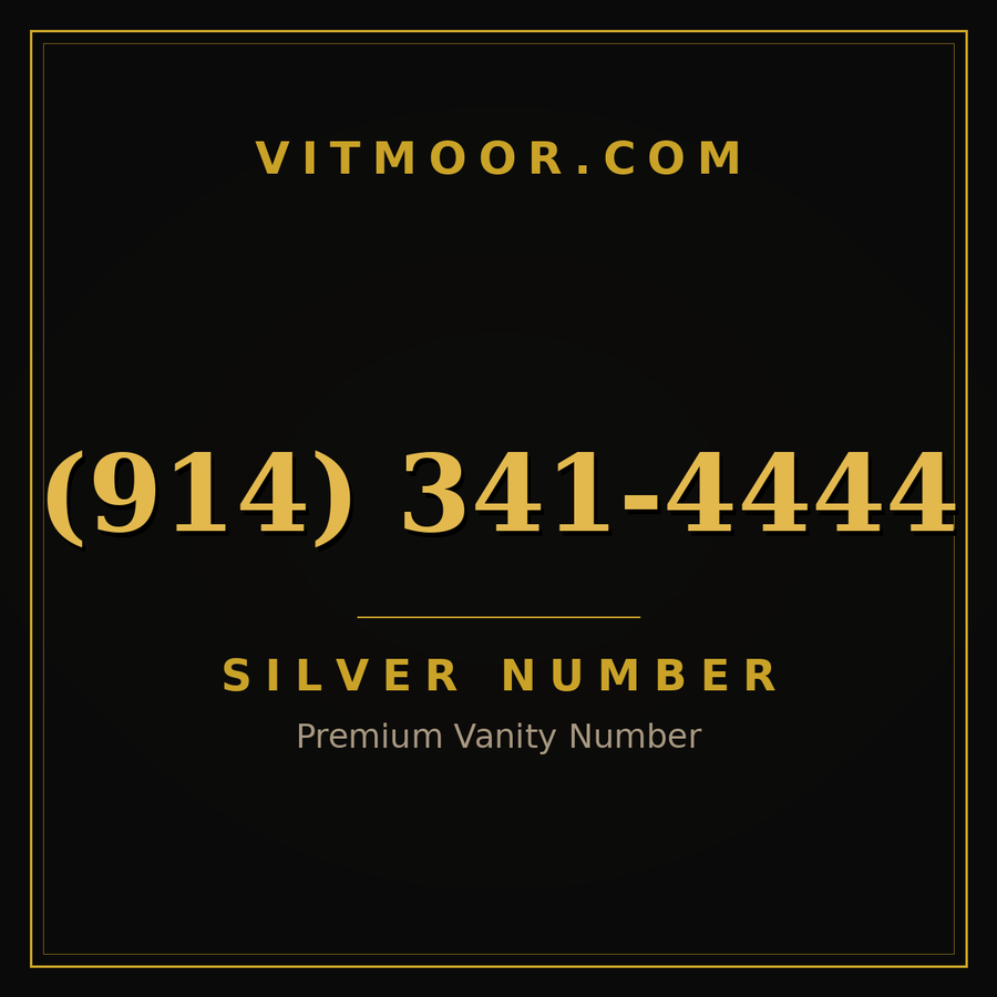 VITMOOR Silver premium number (914) 341-4444