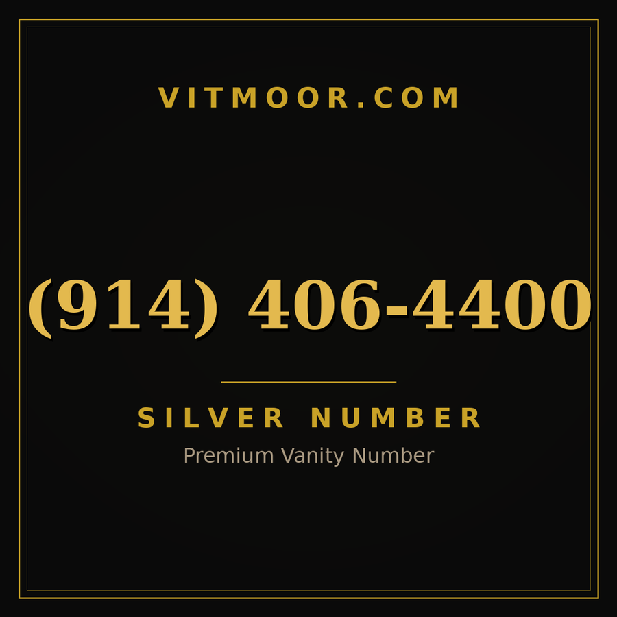 VITMOOR Silver premium number (914) 406-4400