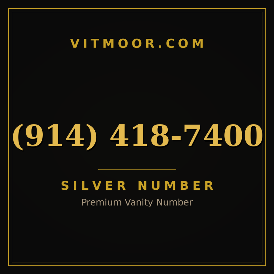 VITMOOR Silver premium number (914) 418-7400