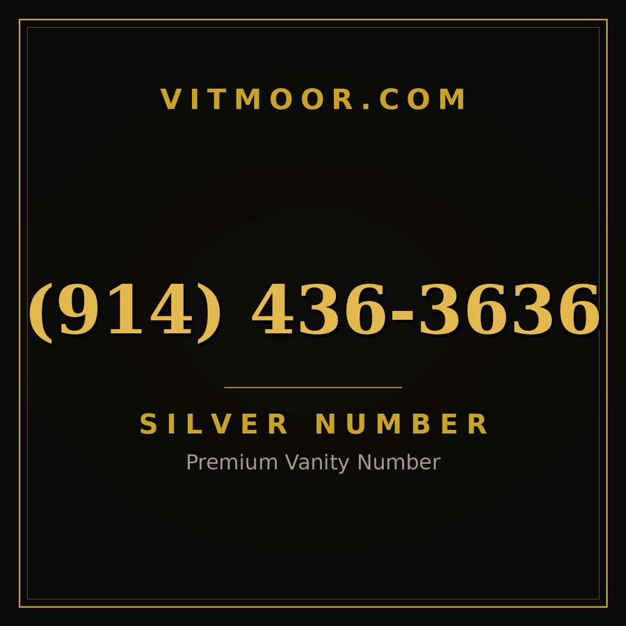 VITMOOR Silver premium number (914) 436-3636