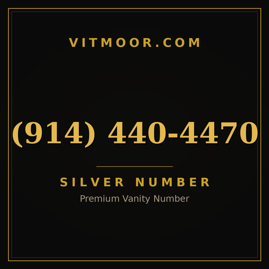 VITMOOR Silver premium number (914) 440-4470
