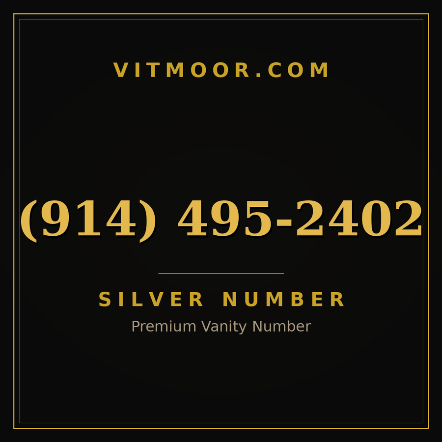 VITMOOR Silver premium number (914) 495-2402