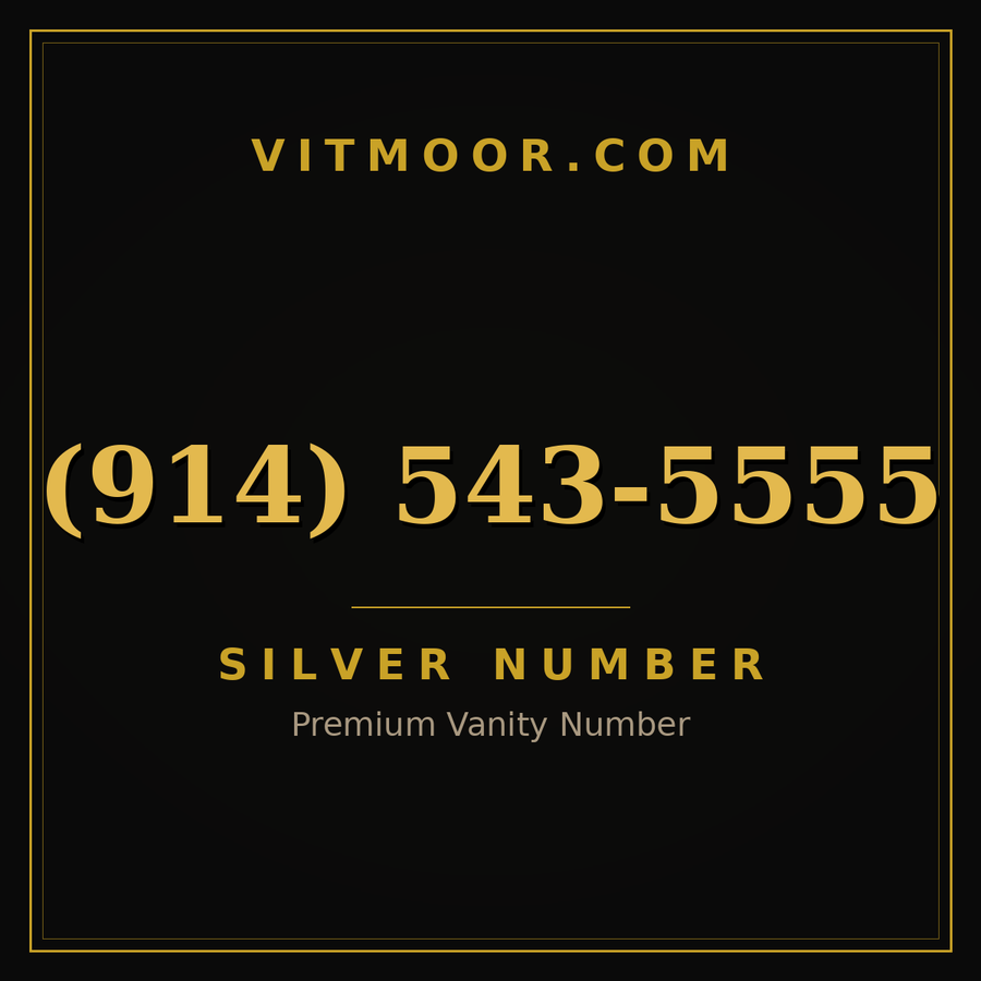 VITMOOR Silver premium number (914) 543-5555