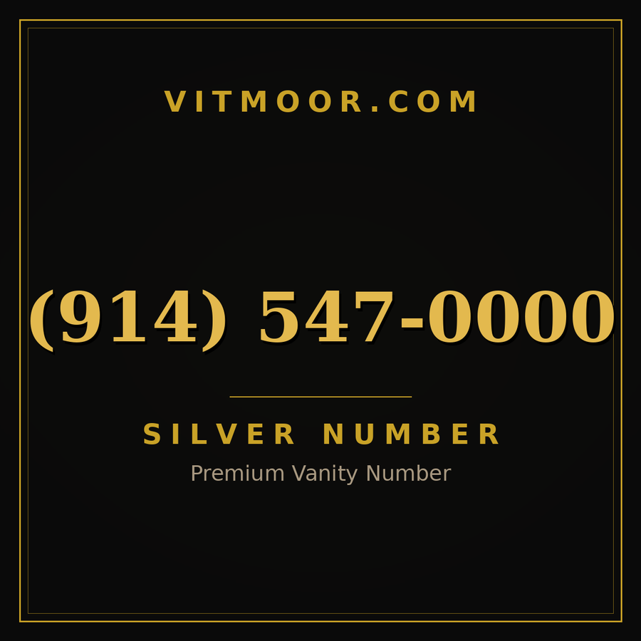 VITMOOR Silver premium number (914) 547-0000