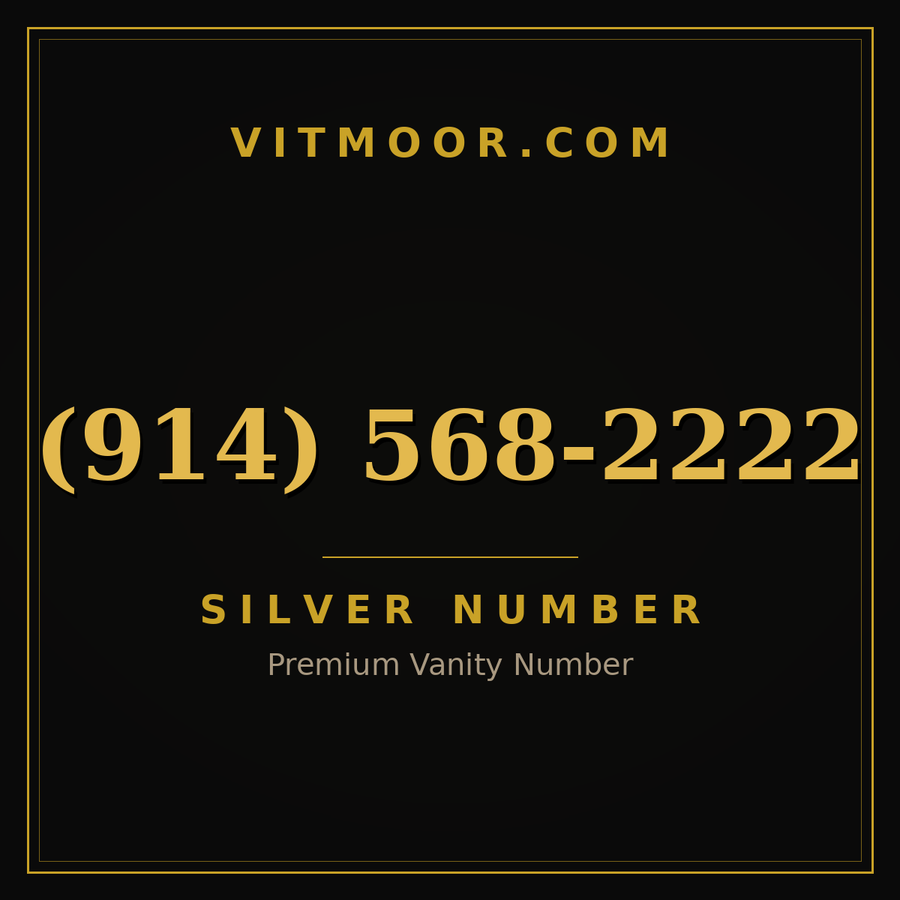 VITMOOR Silver premium number (914) 568-2222