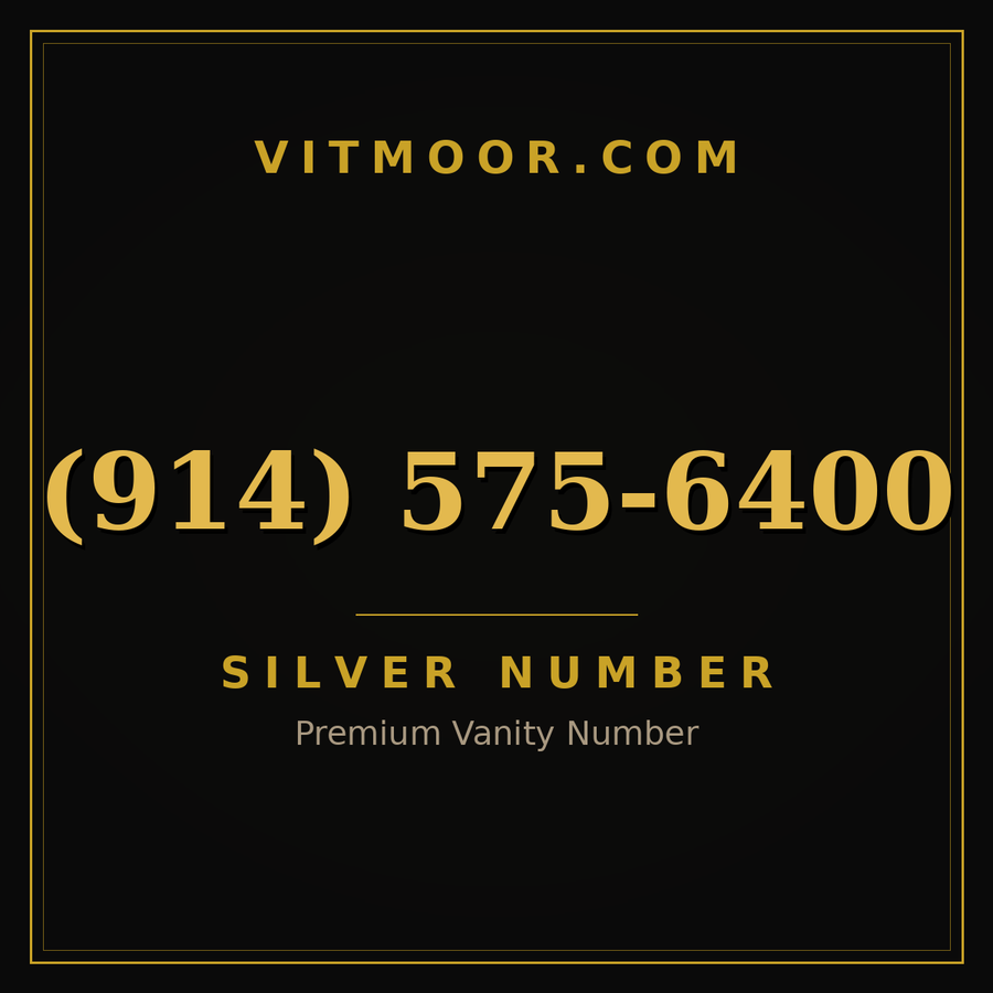 VITMOOR Silver premium number (914) 575-6400