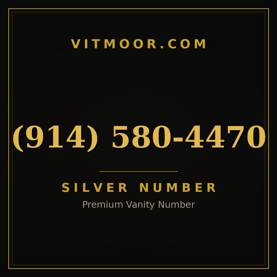 VITMOOR Silver premium number (914) 580-4470