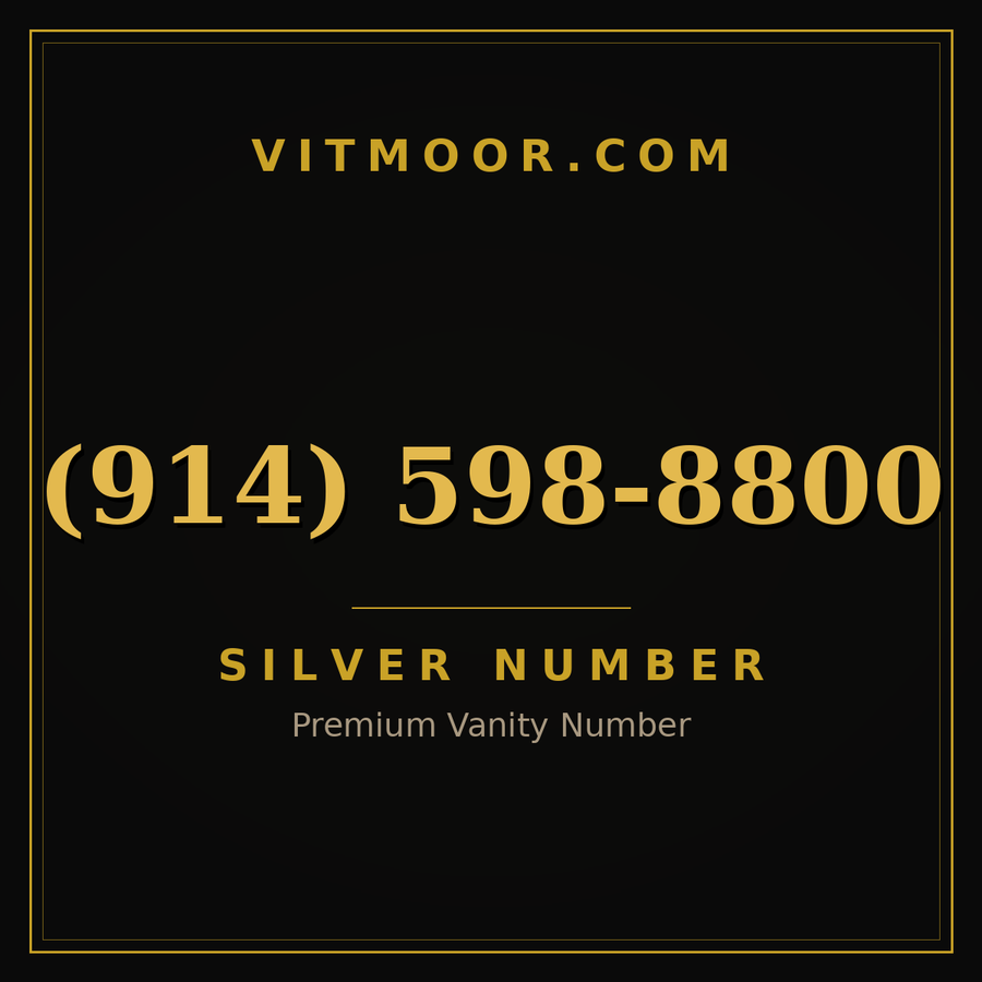 VITMOOR Silver premium number (914) 598-8800