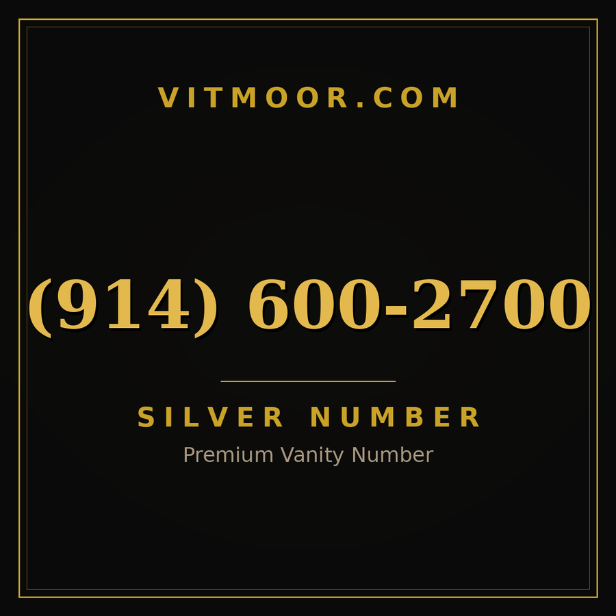 VITMOOR Silver premium number (914) 600-2700