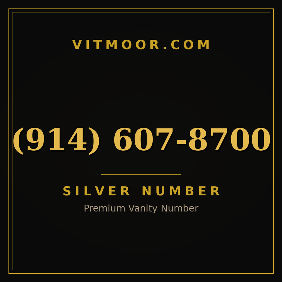 VITMOOR Silver premium number (914) 607-8700