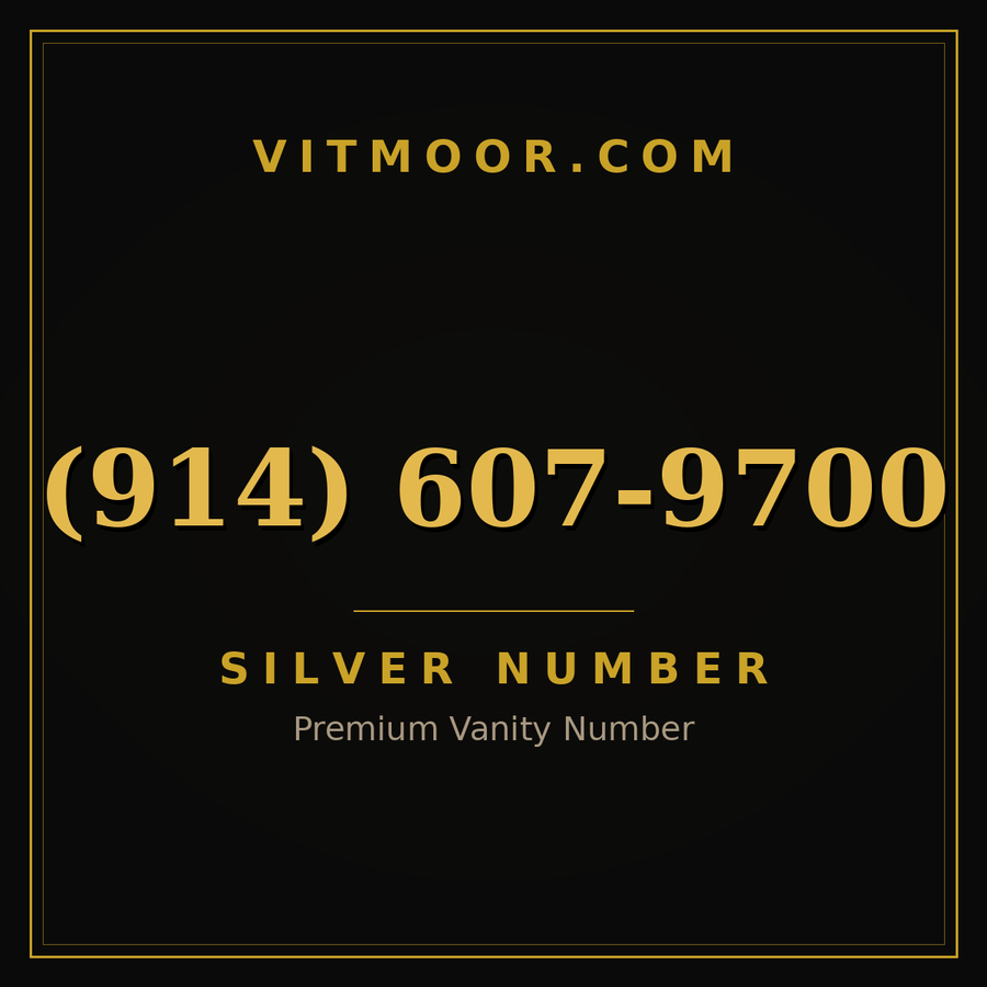 VITMOOR Silver premium number (914) 607-9700