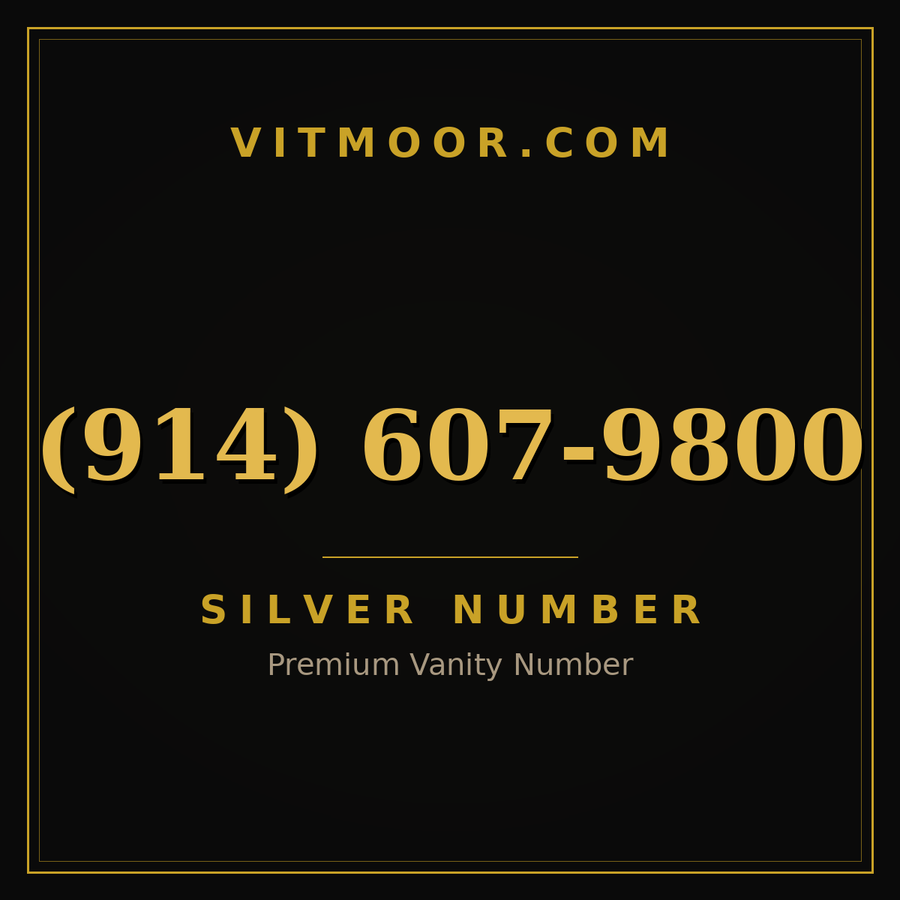 VITMOOR Silver premium number (914) 607-9800