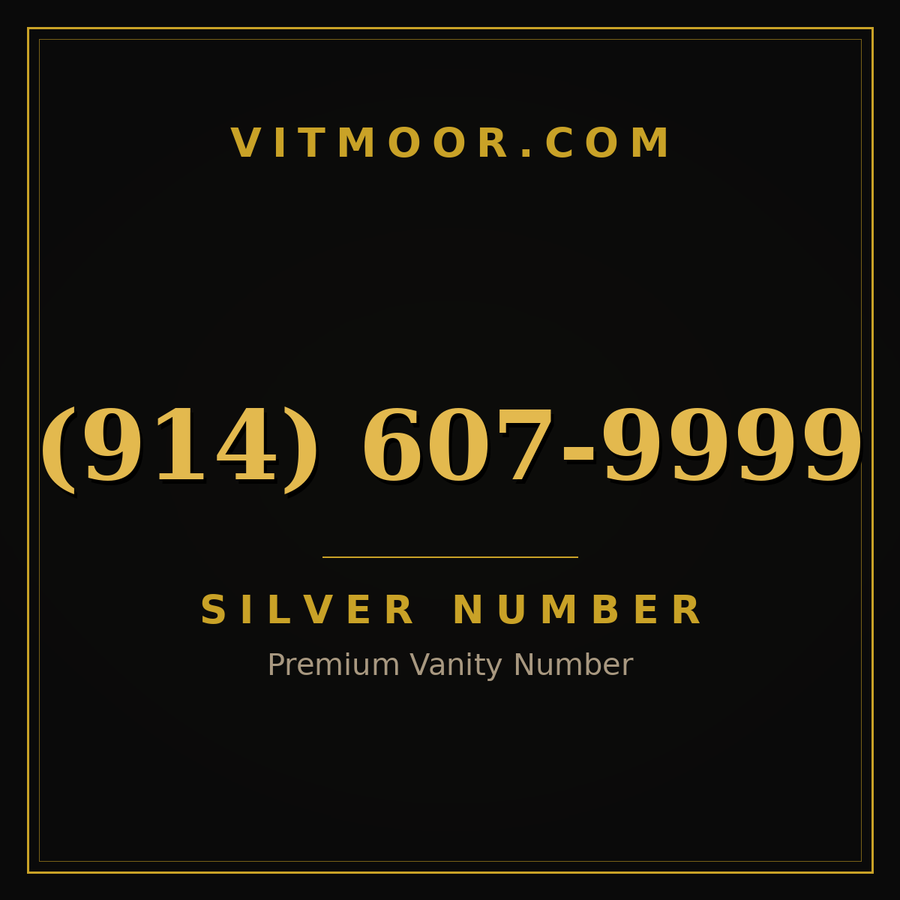 VITMOOR Silver premium number (914) 607-9999