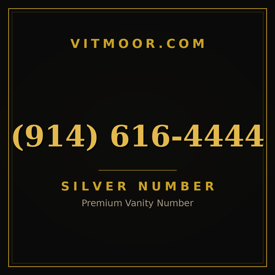VITMOOR Silver premium number (914) 616-4444