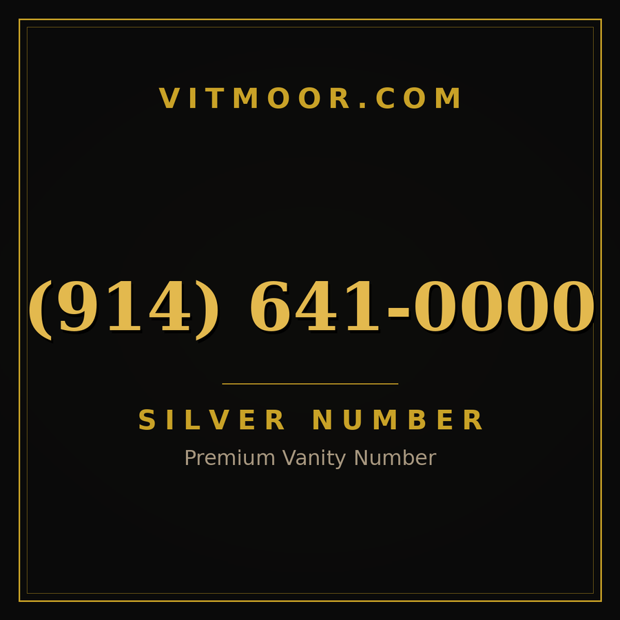 VITMOOR Silver premium number (914) 641-0000