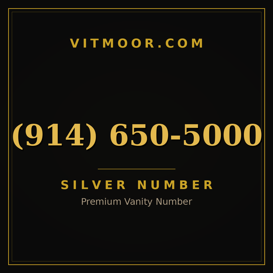 VITMOOR Silver premium number (914) 650-5000