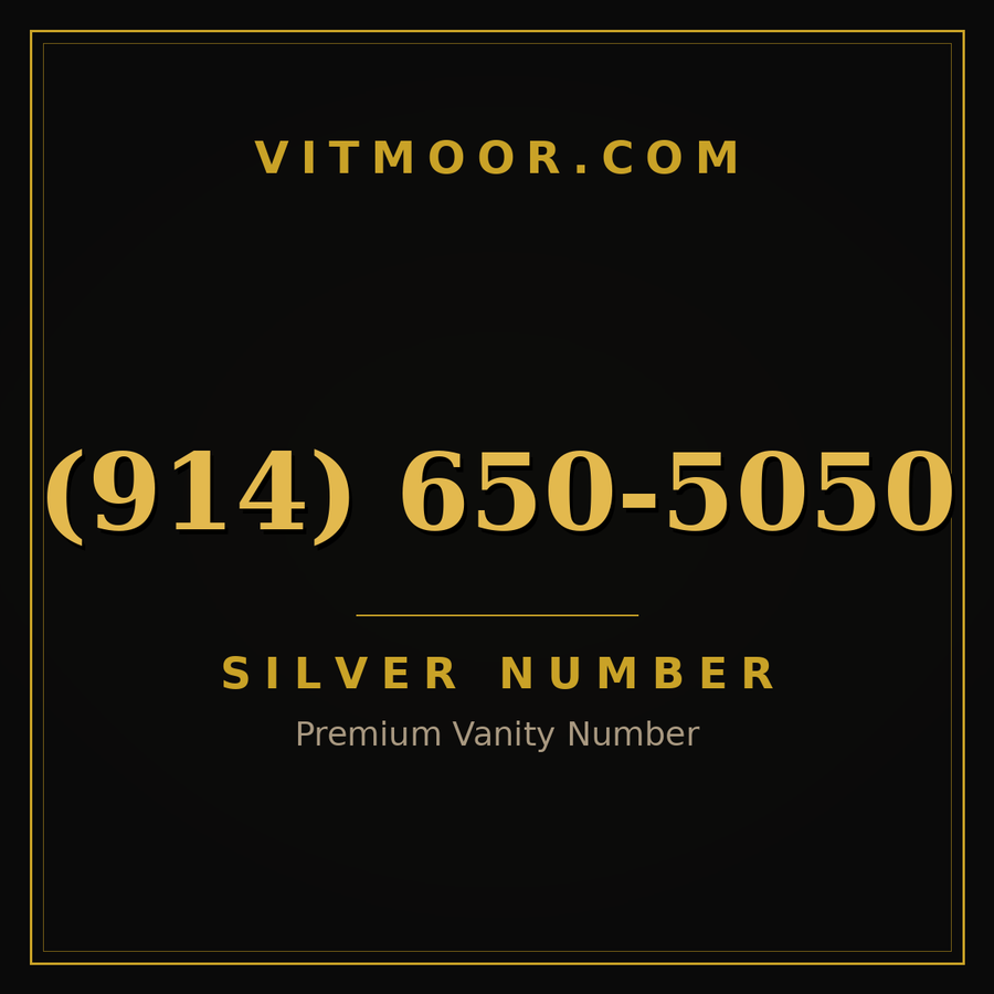 VITMOOR Silver premium number (914) 650-5050