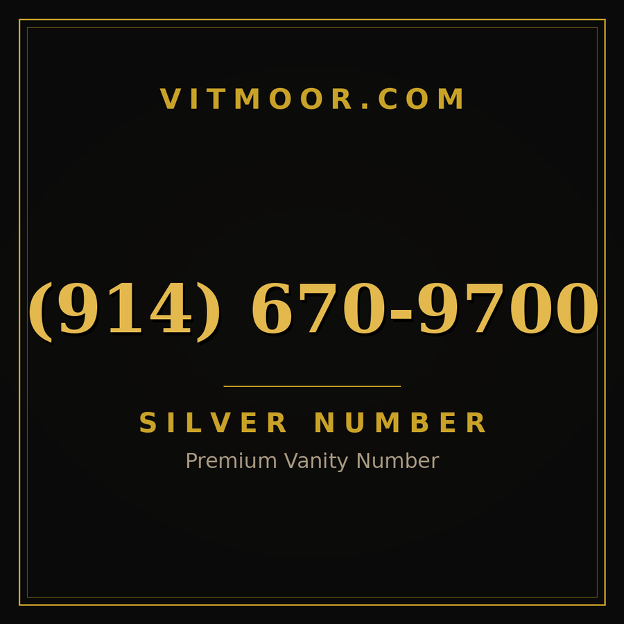VITMOOR Silver premium number (914) 670-9700