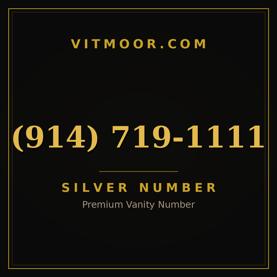 VITMOOR Silver premium number (914) 719-1111