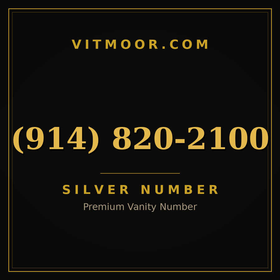 VITMOOR Silver premium number (914) 820-2100