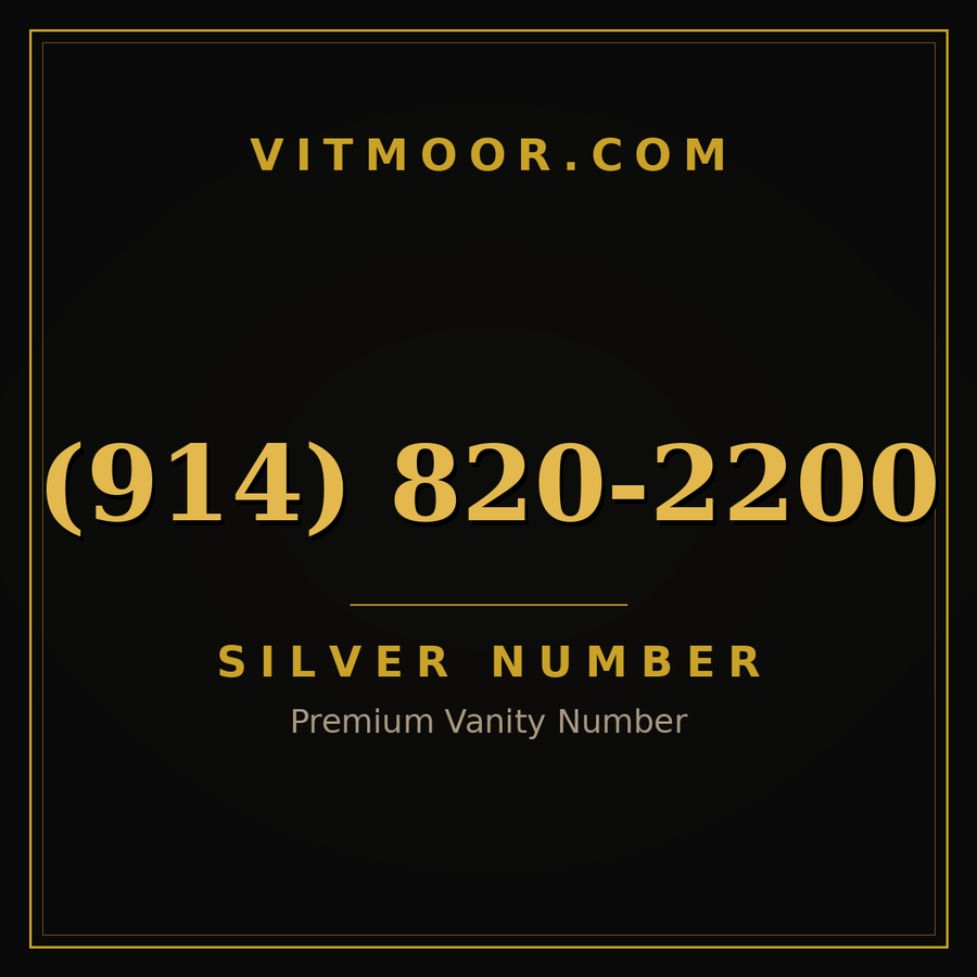 VITMOOR Silver premium number (914) 820-2200