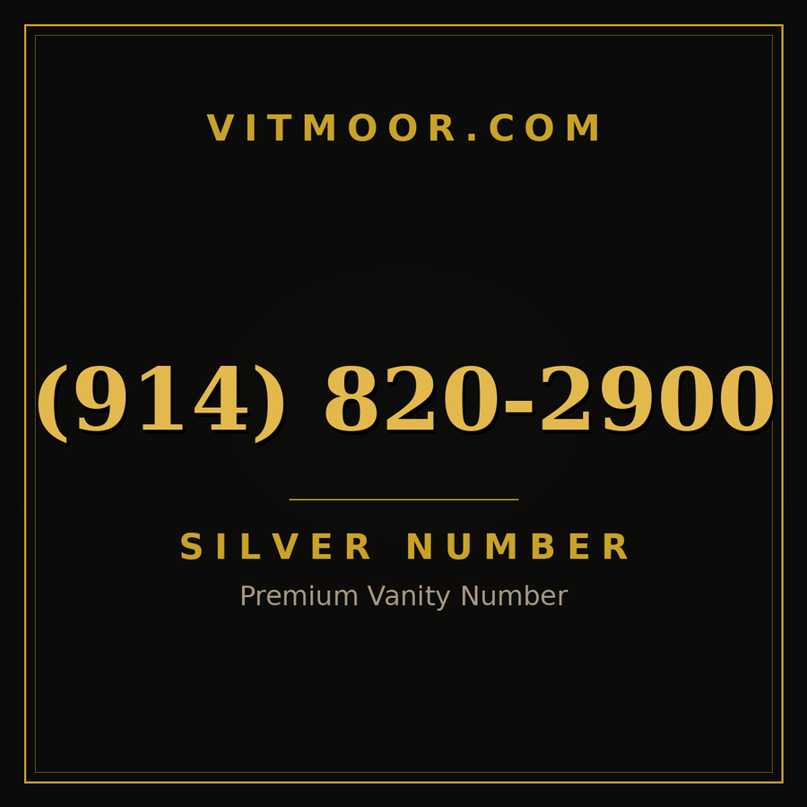 VITMOOR Silver premium number (914) 820-2900