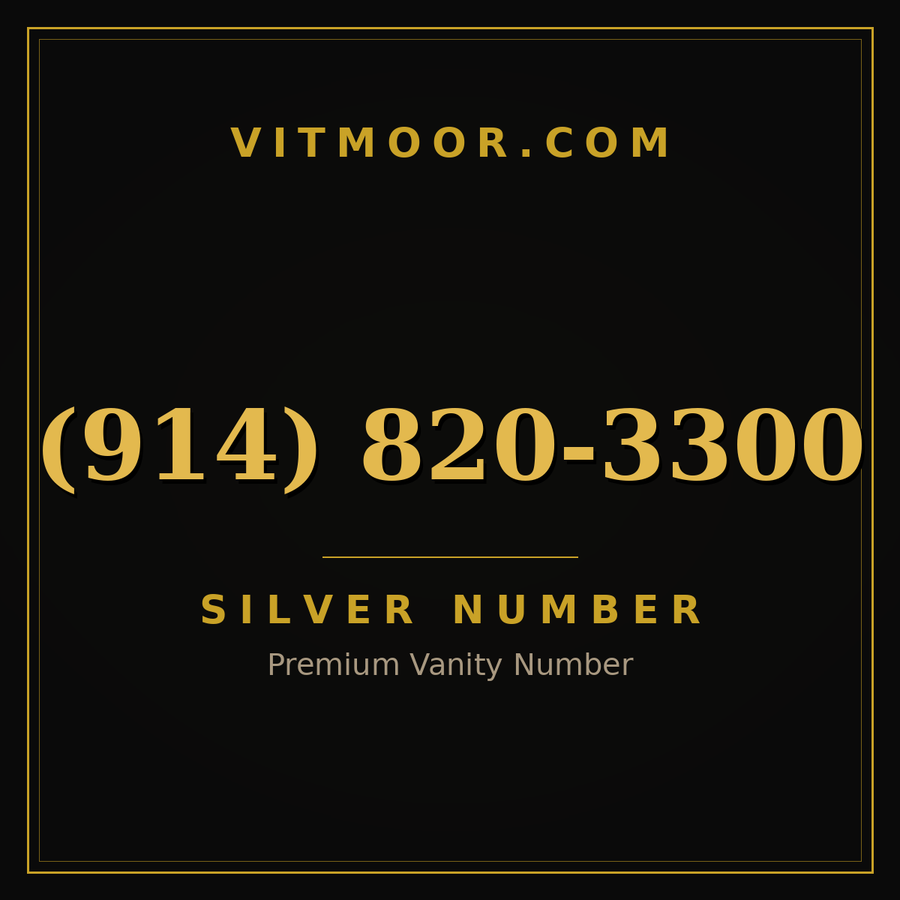 VITMOOR Silver premium number (914) 820-3300