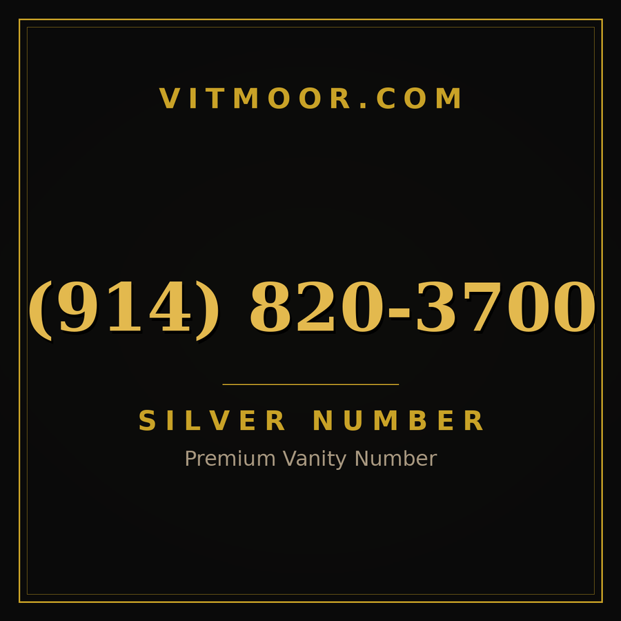 VITMOOR Silver premium number (914) 820-3700