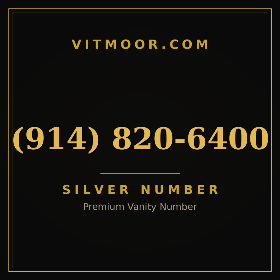 VITMOOR Silver premium number (914) 820-6400