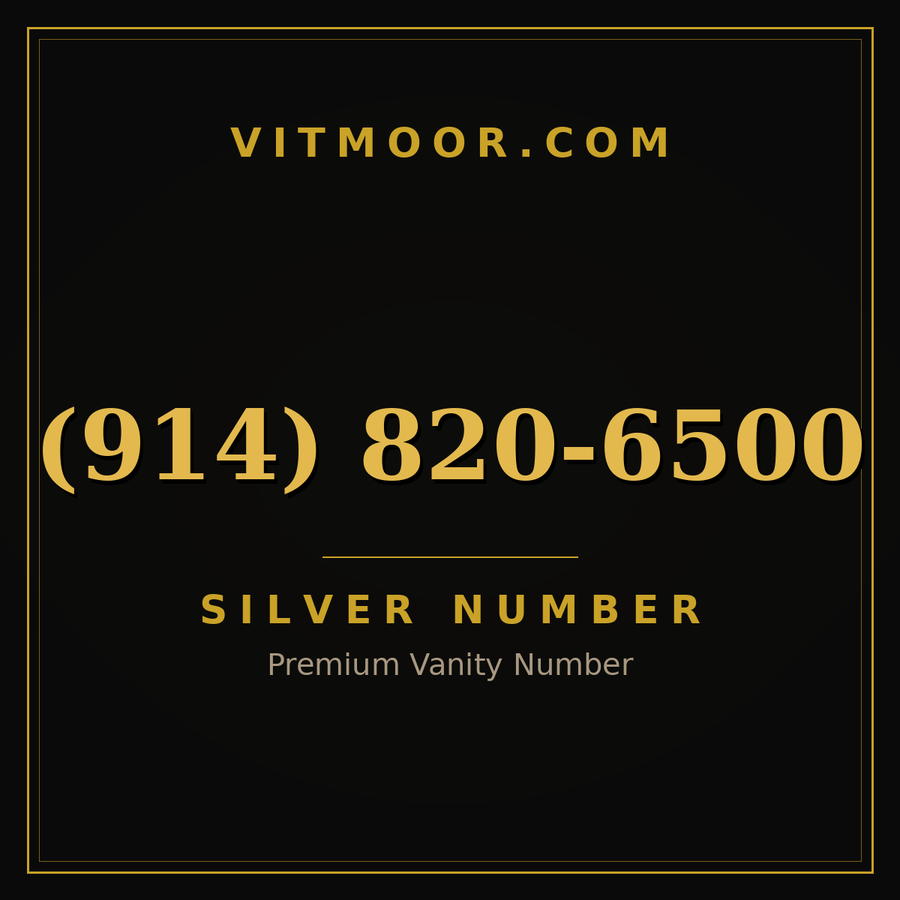 VITMOOR Silver premium number (914) 820-6500