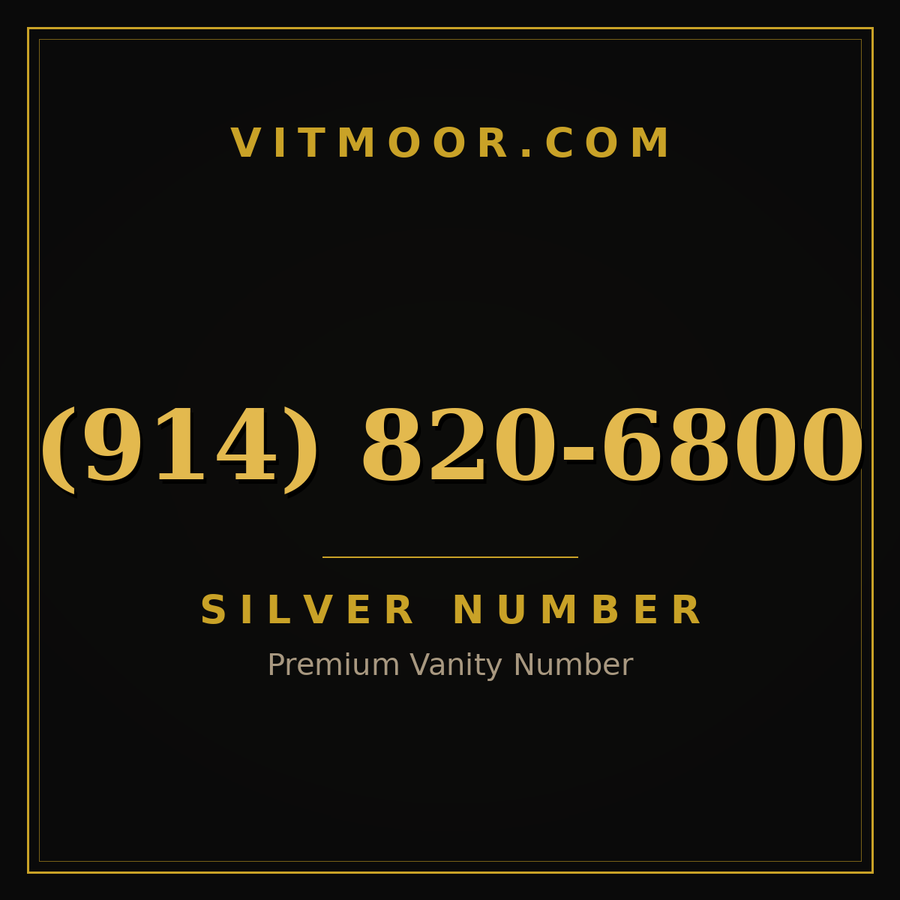 VITMOOR Silver premium number (914) 820-6800
