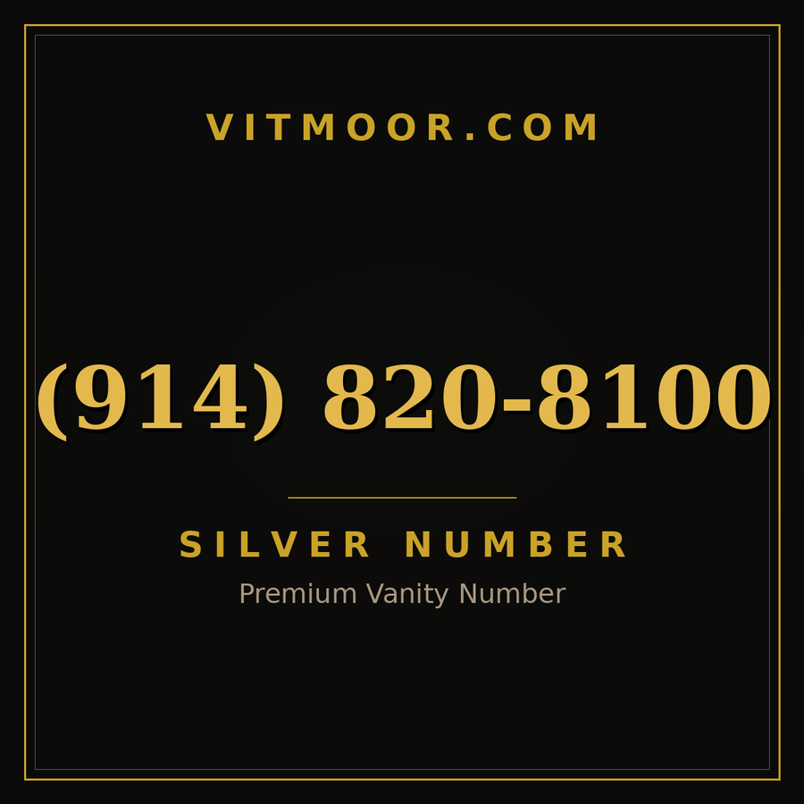 VITMOOR Silver premium number (914) 820-8100