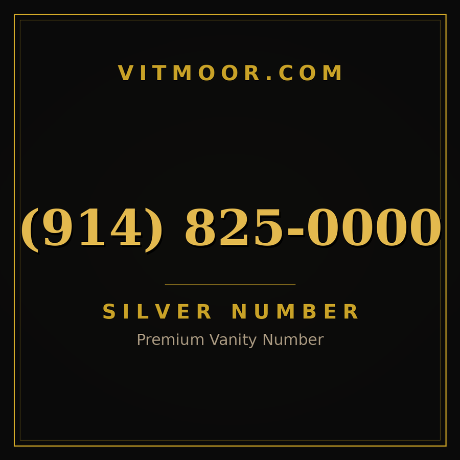 VITMOOR Silver premium number (914) 825-0000